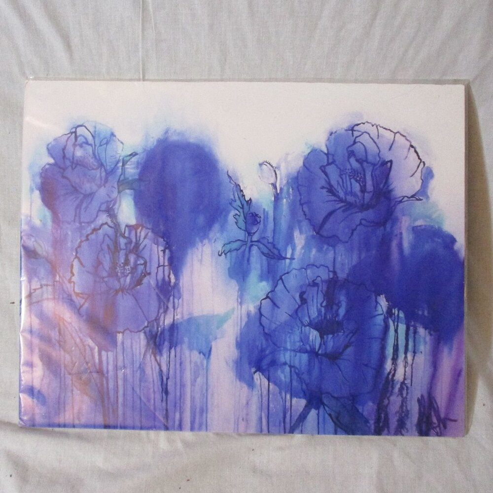 AMANDA JOHNSON PREPPY PUNK FLORAL Print ART FLOWER PRINT 11 X 14